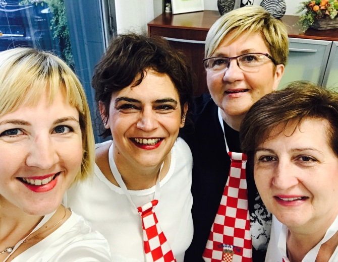 Vatreni gamice selfie