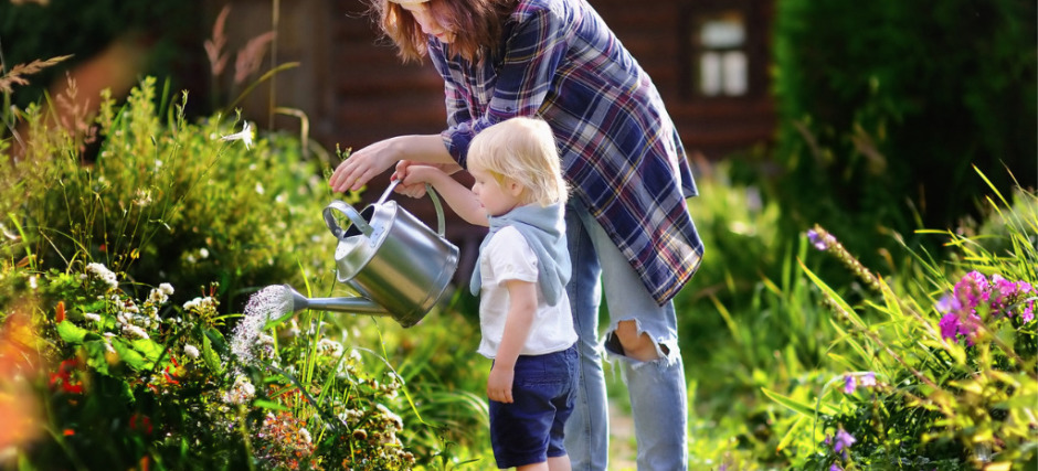 proljeće, mama i sin