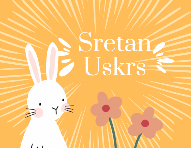 čestitka, sretan uskrs, 2024